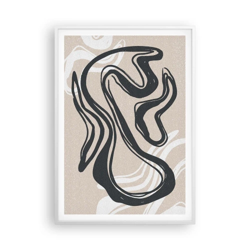 Poster in een witte lijst - Expressie vermenigvuldigd - 70x100 cm