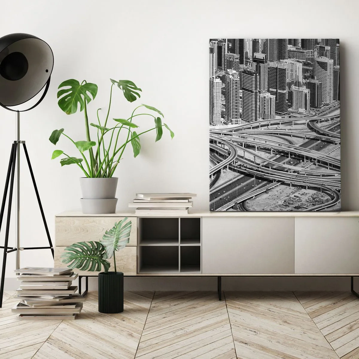 Schilderen op canvas - Dubai - de onmogelijke stad - 50x70 cm