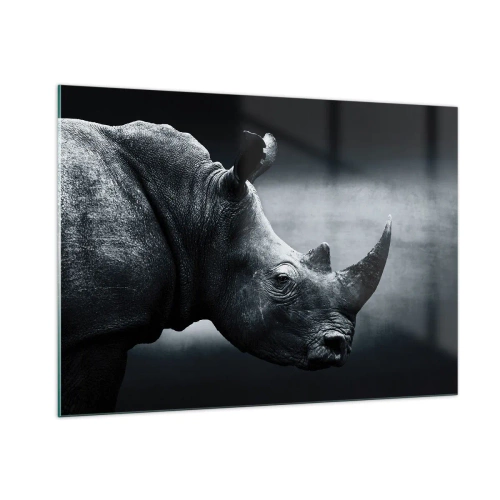 Schilderen op glas - Rechts profiel - 100x70 cm