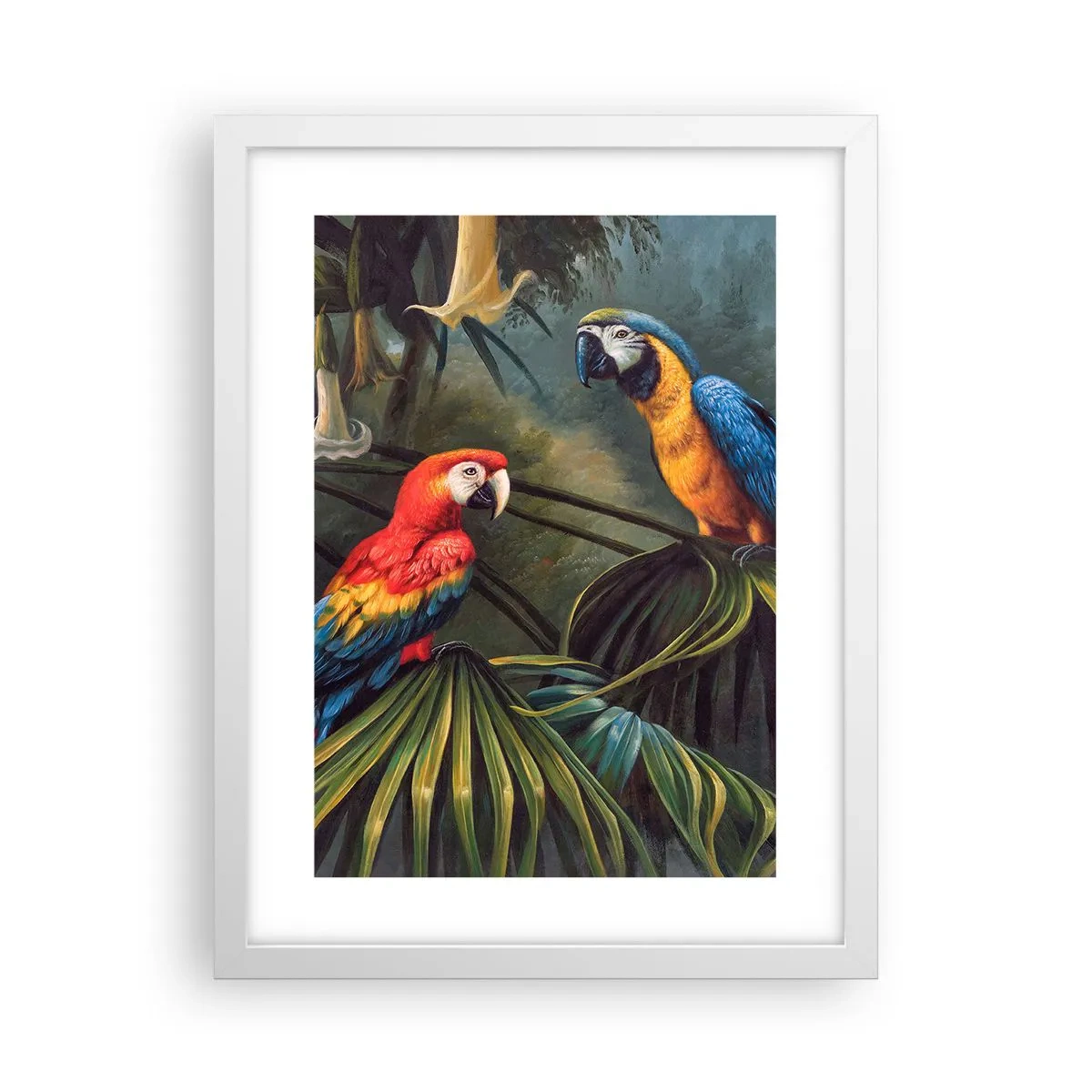 Poster in een witte lijst - Romantiek in de tropen - 30x40 cm