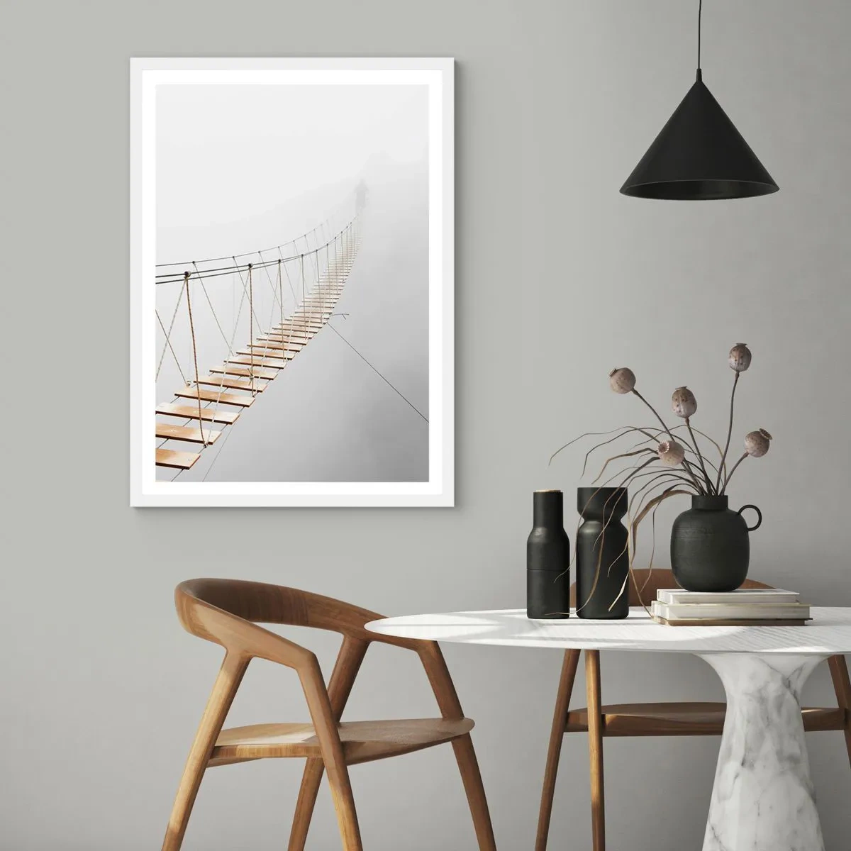 Poster in een witte lijst - Waar zal het je brengen? - 61x91 cm