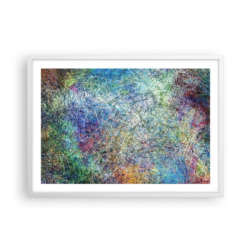 Poster in een witte lijst - Het is niet zo eenvoudig - 70x50 cm