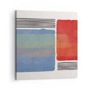 Schilderen op canvas - De geest en de letter van de geometrie - 50x50 cm