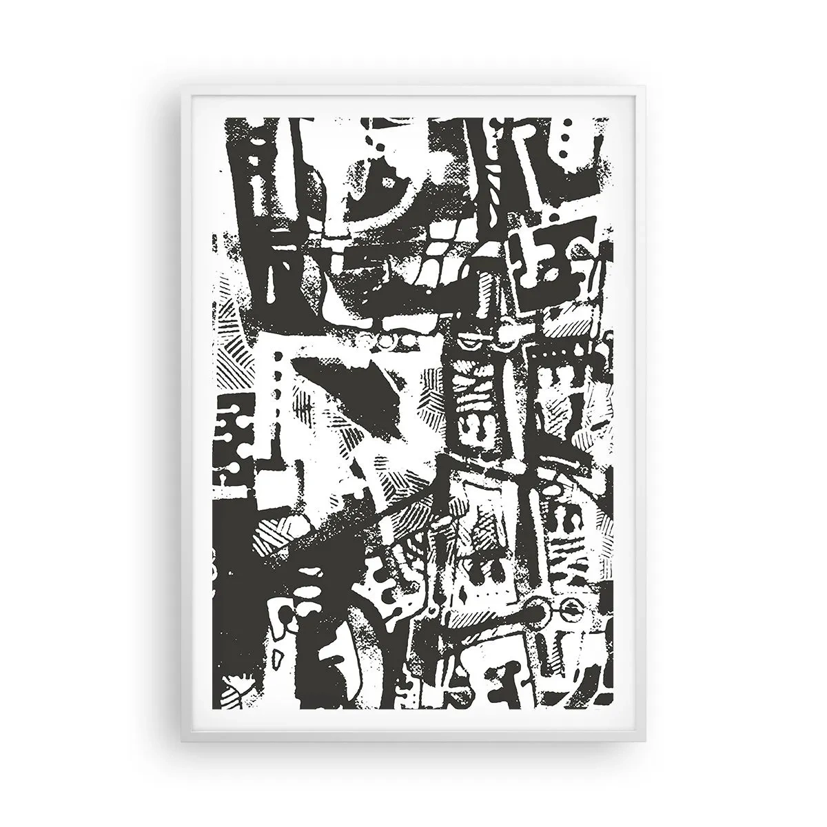 Poster in een witte lijst - Orde of chaos? - 70x100 cm