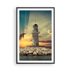 Poster in een zwarte lijst - Licht - Goed - Schoonheid - 61x91 cm