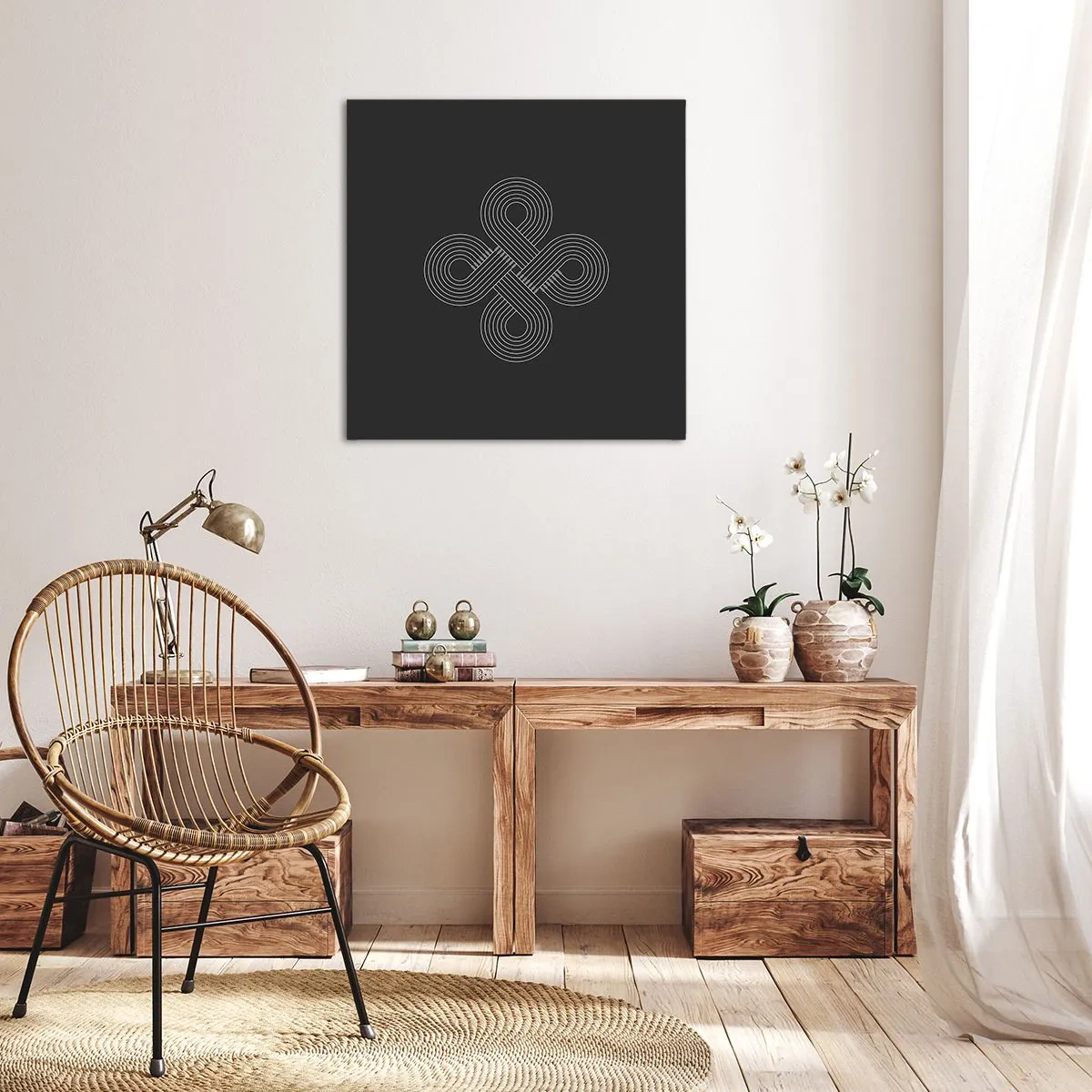 Schilderen op canvas - In de Keltische geest - 30x30 cm