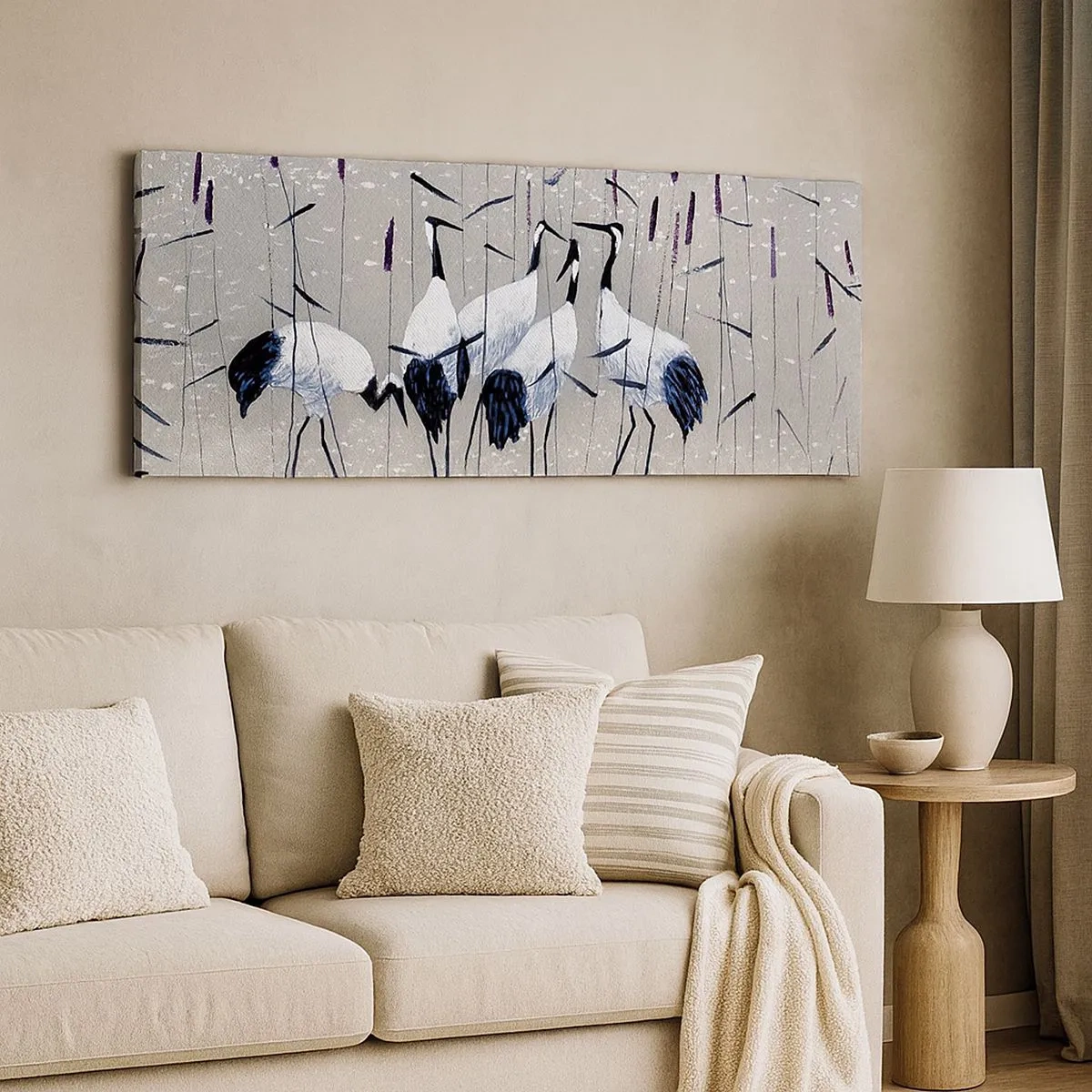 Schilderen op canvas - Onder hun eigen - 100x40 cm