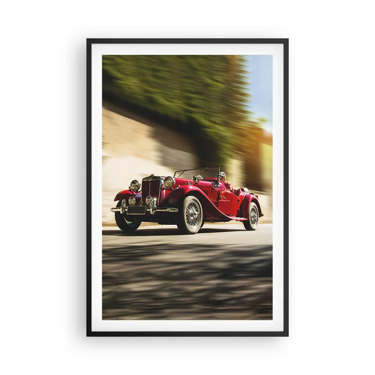 Poster in een zwarte lijst - Mooier dan Nike van Samothrace - 61x91 cm