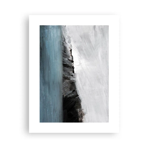 Poster - Water – aarde: botsing der elementen - 30x40 cm