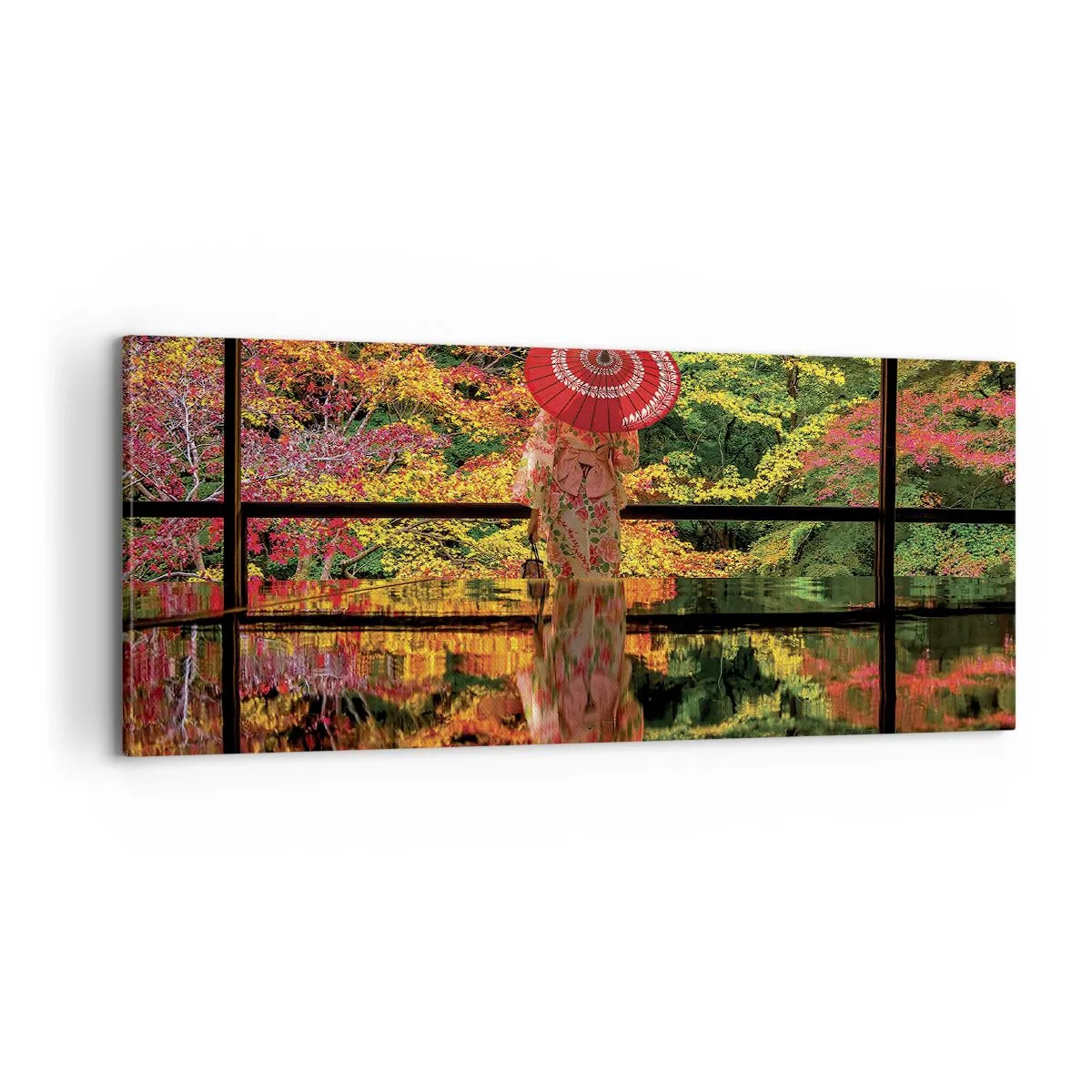 Schilderen op canvas - In de tempel van de natuur - 100x40 cm