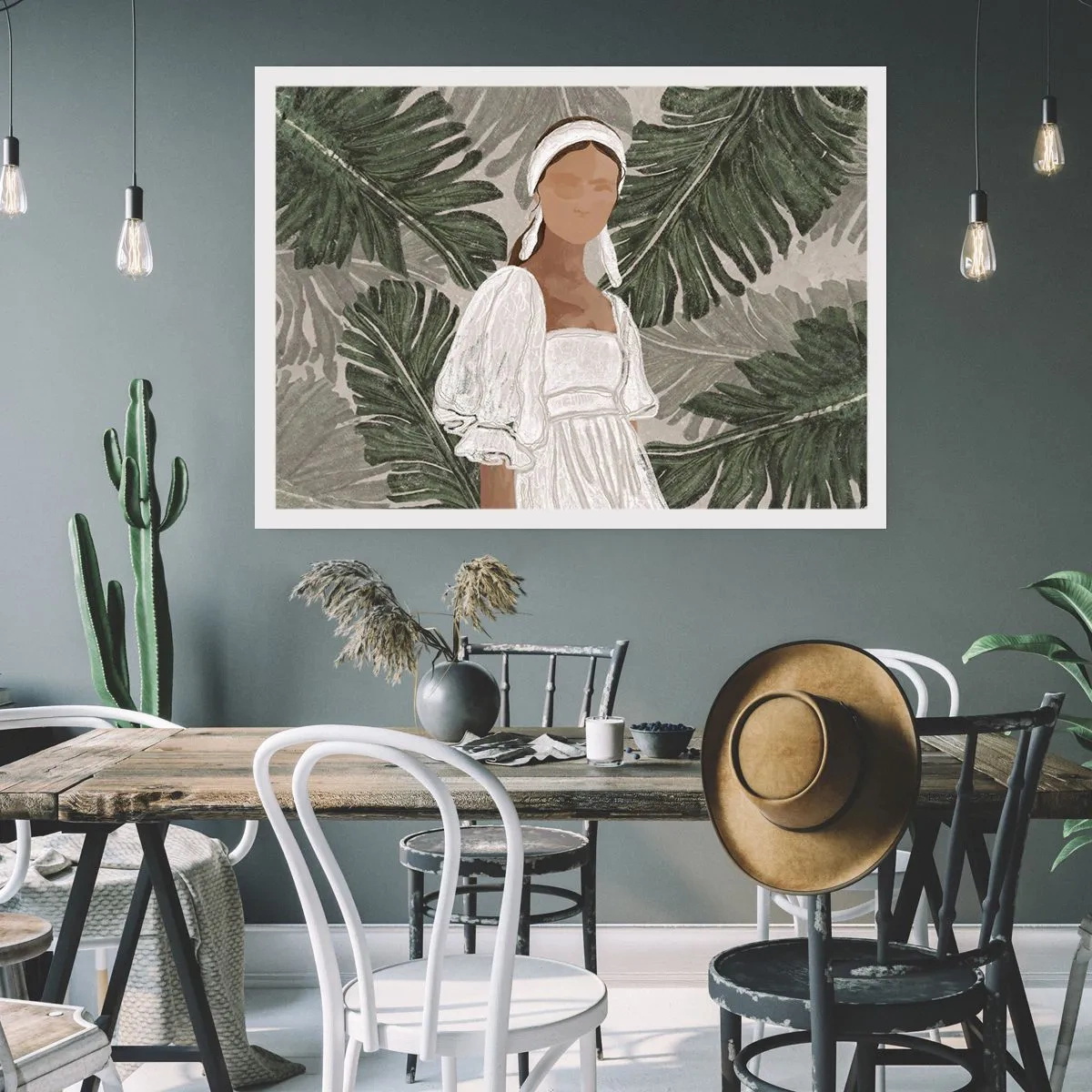 Poster - Exotisch portret - 91x61 cm
