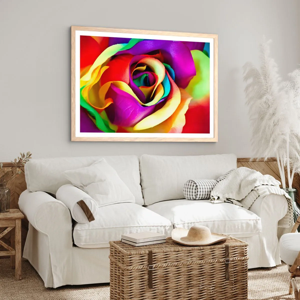 Een poster in een licht eiken lijst - Het is onmogelijk - 100x70 cm