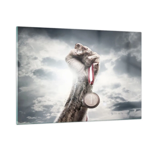 Schilderen op glas - Per aspera ad astra - 120x80 cm