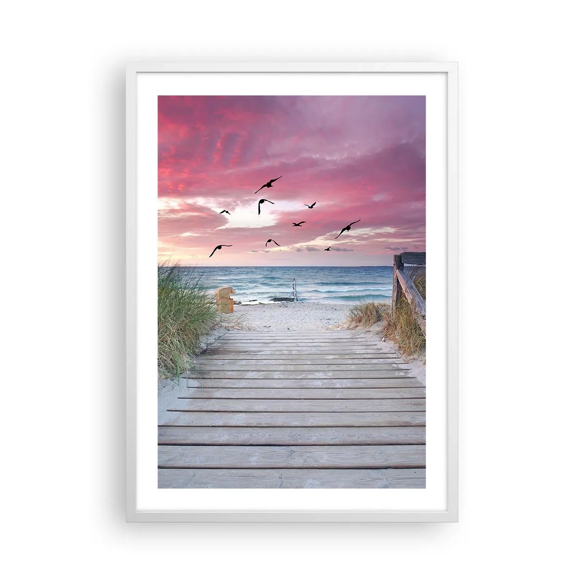 Poster in een witte lijst - Baltische indruk - 50x70 cm