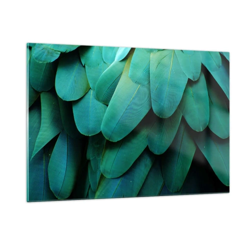 Schilderen op glas - Papegaaiachtige precisie - 120x80 cm