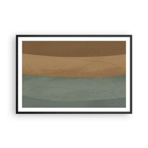 Poster in een zwarte lijst - Horizontale compositie - 91x61 cm