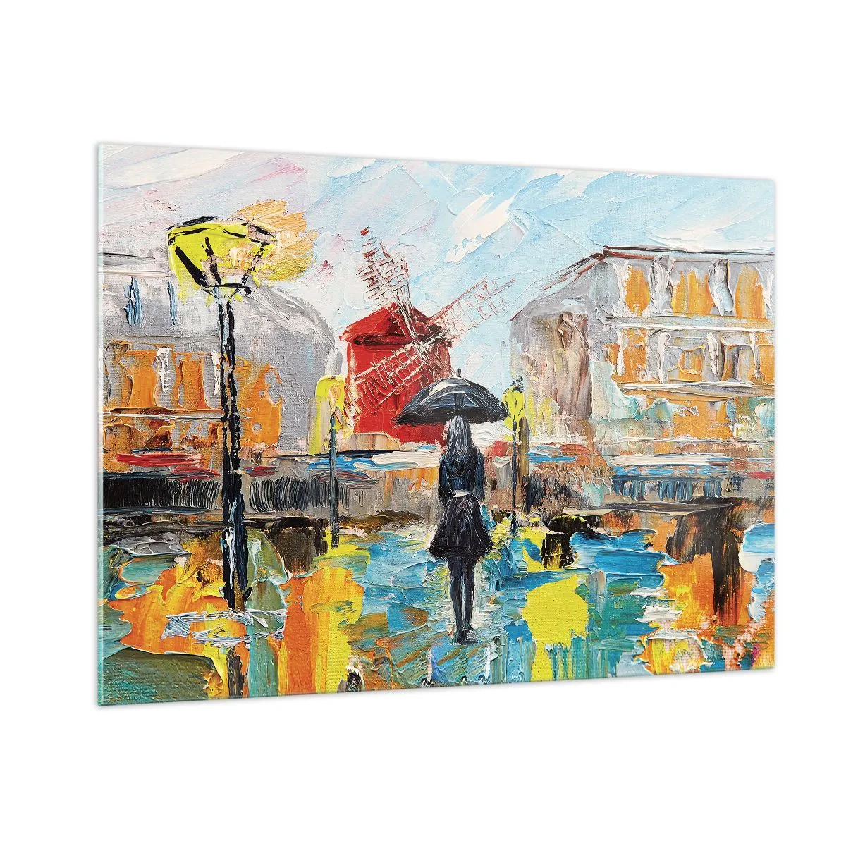 Schilderen op glas - Parijse legendes - 100x70 cm