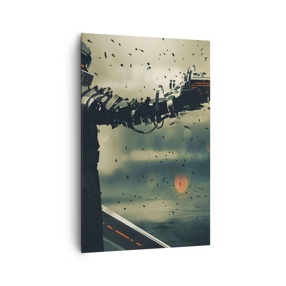 Schilderen op canvas - Dodelijke wapens - Je eigen Terminator - 80x120 cm