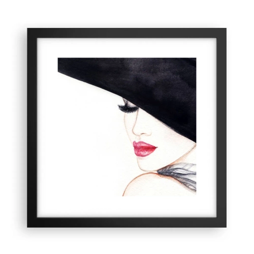 Poster in een zwarte lijst - Elegantie en sensualiteit - 30x30 cm
