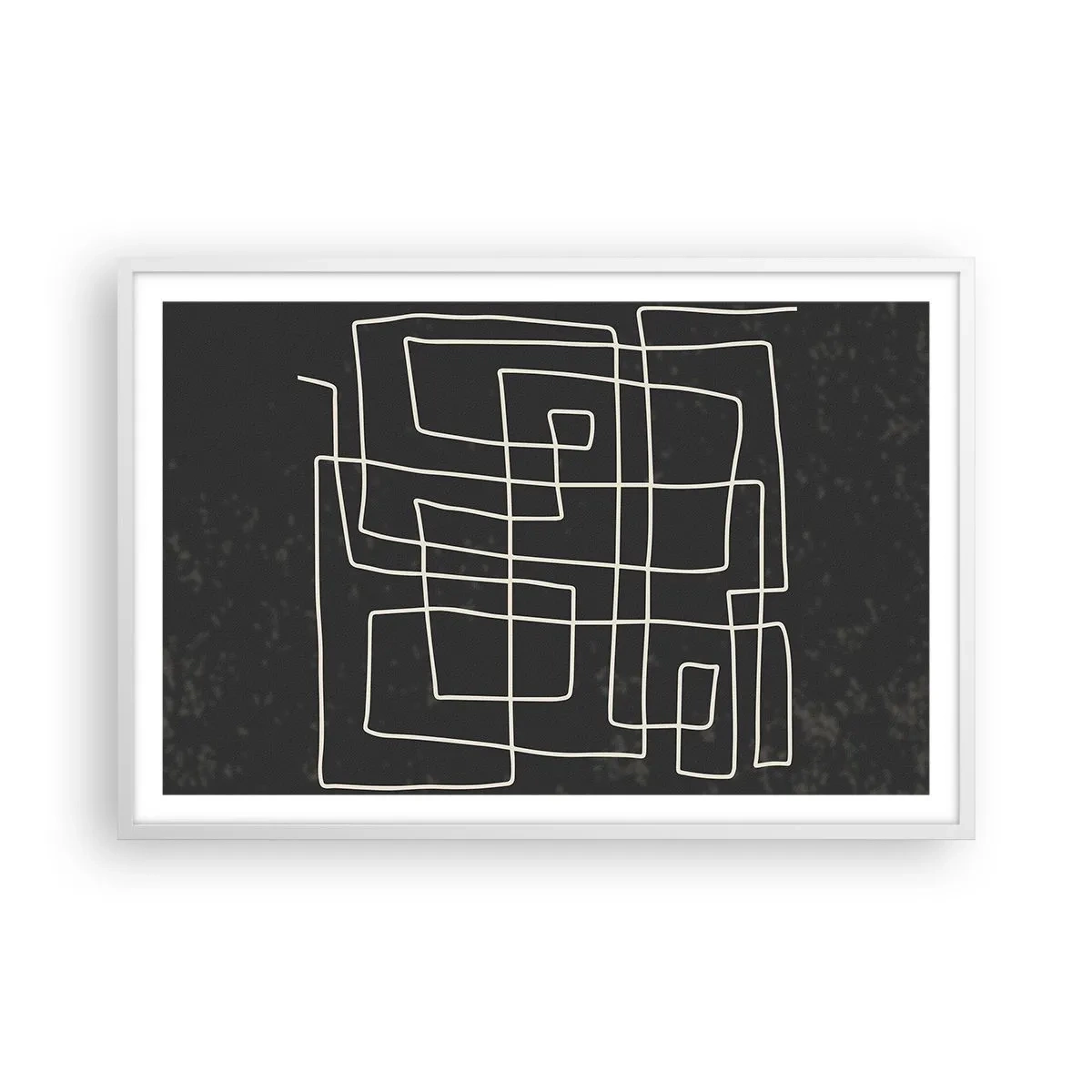 Poster in een witte lijst - Niet zo eenvoudig - 91x61 cm