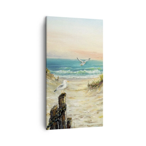 Schilderen op canvas - Windstille afzondering - 45x80 cm