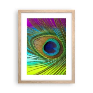 Een poster in een licht eiken lijst - Oog in oog - 30x40 cm