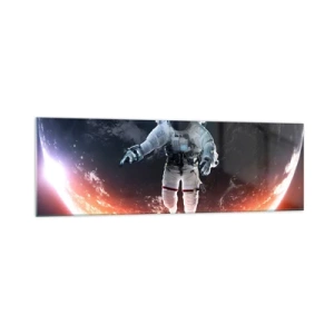 Schilderen op glas - Mag ik nog wat langer blijven? - 160x50 cm