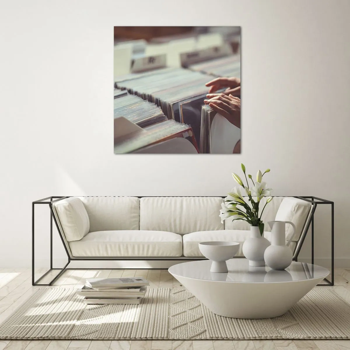 Schilderen op glas - Op zoek naar emoties - 70x70 cm