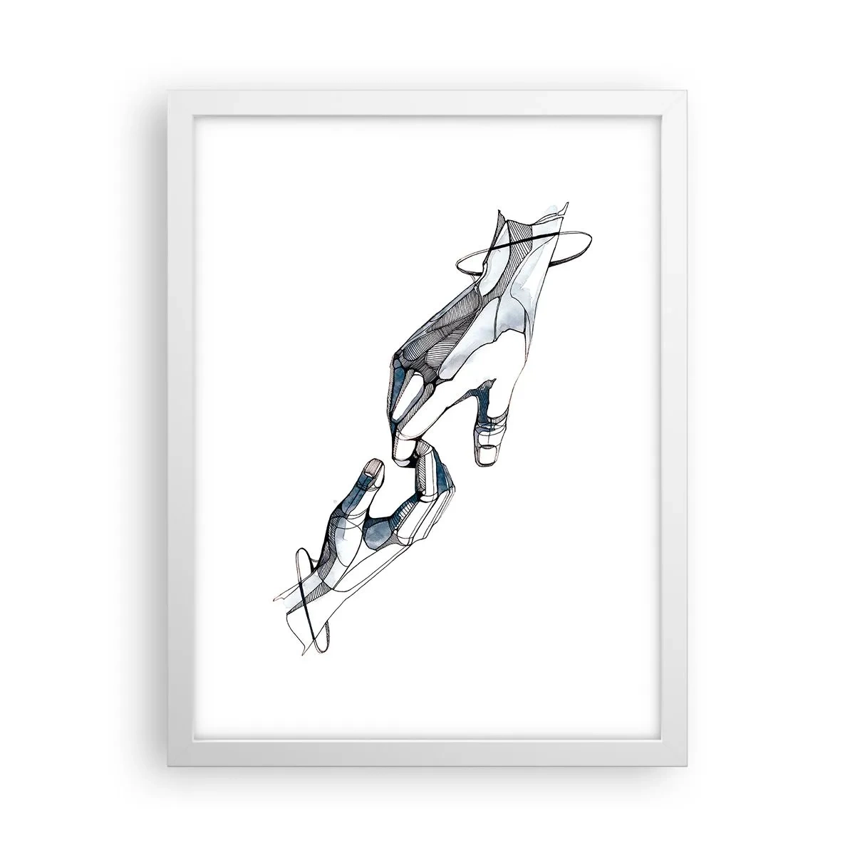 Poster in een witte lijst - Een goed gebaar - 30x40 cm