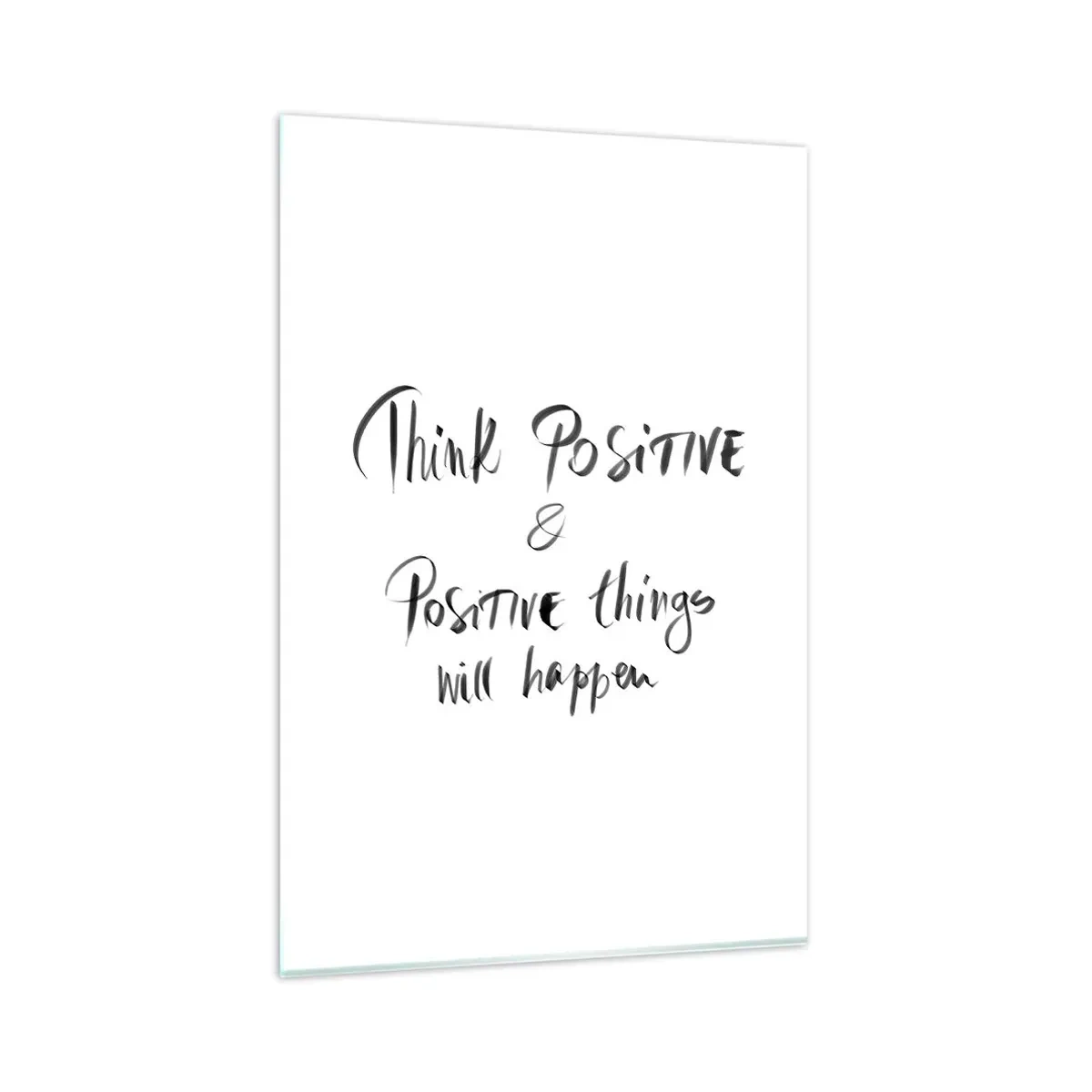 Schilderen op glas - Hoe leef je het leven? - 80x120 cm