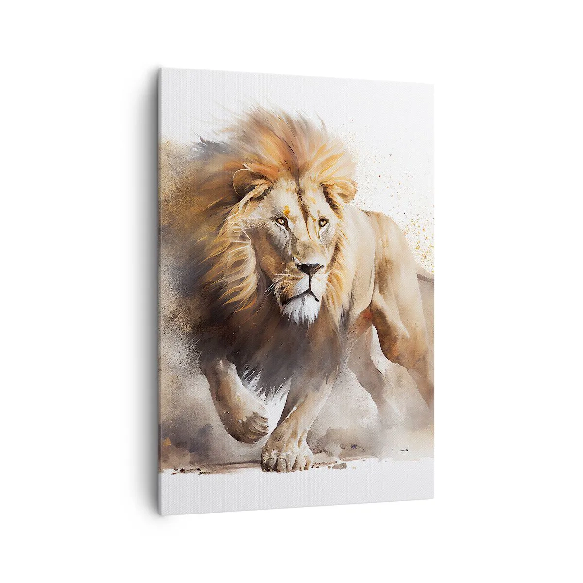 Schilderen op canvas - De koning vertrekt - 70x100 cm