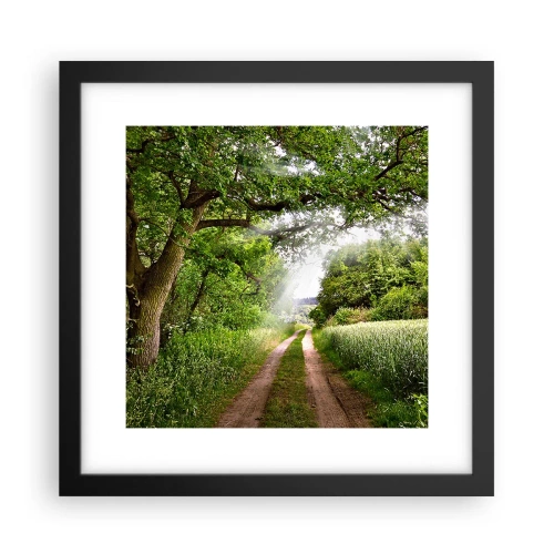 Poster in een zwarte lijst - Et in Arcadia ego - 30x30 cm
