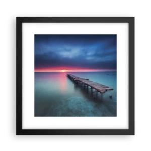 Poster in een zwarte lijst - Tussen hemel en aarde - 30x30 cm