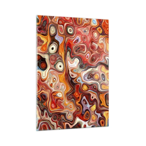 Schilderen op glas - Als de noten gesmolten zijn in honing - 50x70 cm