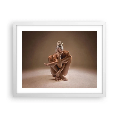 Poster in een witte lijst - De eenheid van lichaam en geest - 50x40 cm