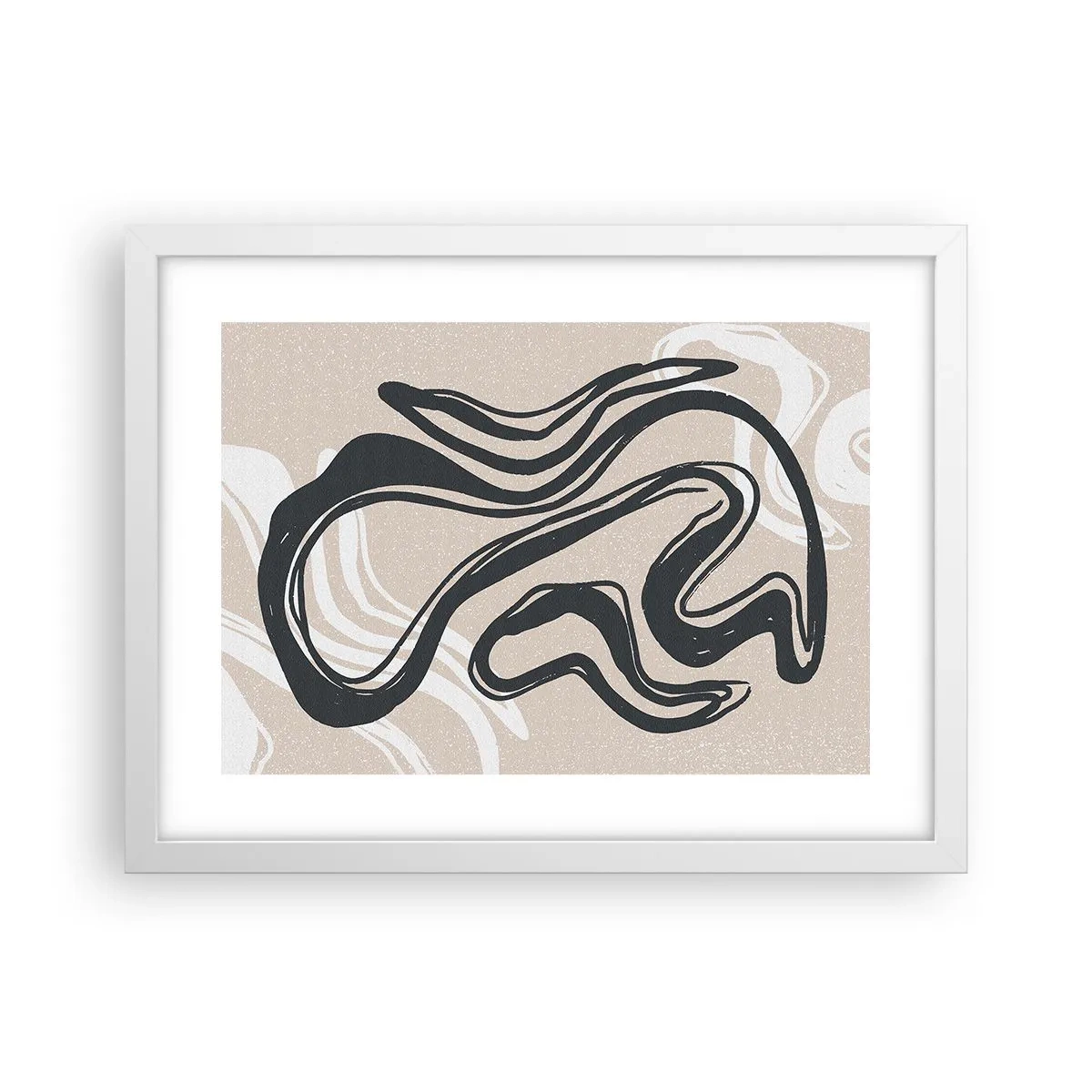 Poster in een witte lijst - Expressie vermenigvuldigd - 40x30 cm