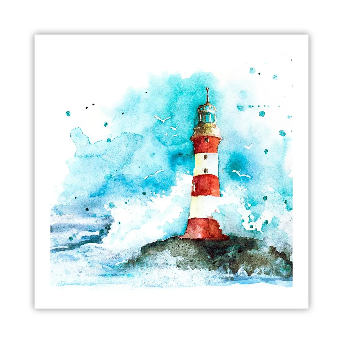 Poster - Eenheid van de elementen - 60x60 cm