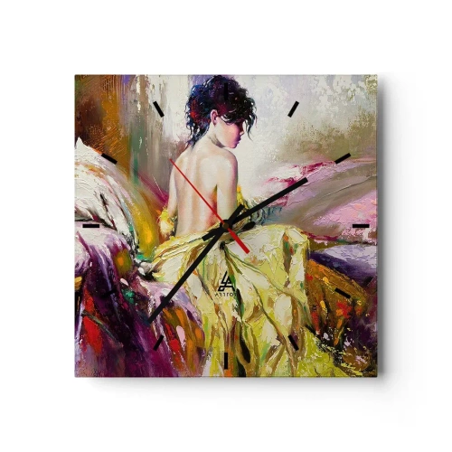 Wandklok - Klok - Tussen de lippen en de rand van de cup - 30x30 cm