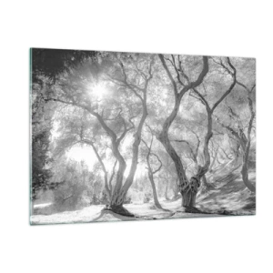 Schilderen op glas - In de olijfboomgaard - 120x80 cm