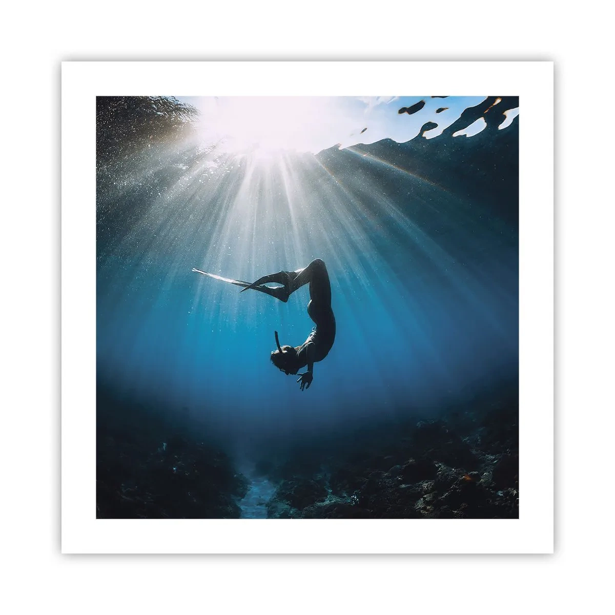 Poster - onderwaterdans - 50x50 cm