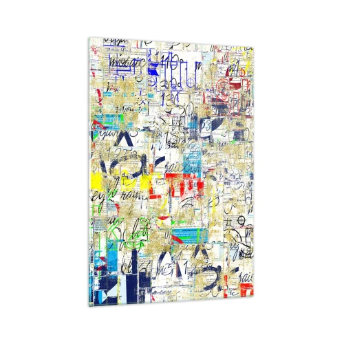 Schilderen op glas - Het is gewoon een lust voor het oog - 70x100 cm