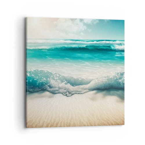 Schilderen op canvas - De vrede van de oceaan - 70x70 cm