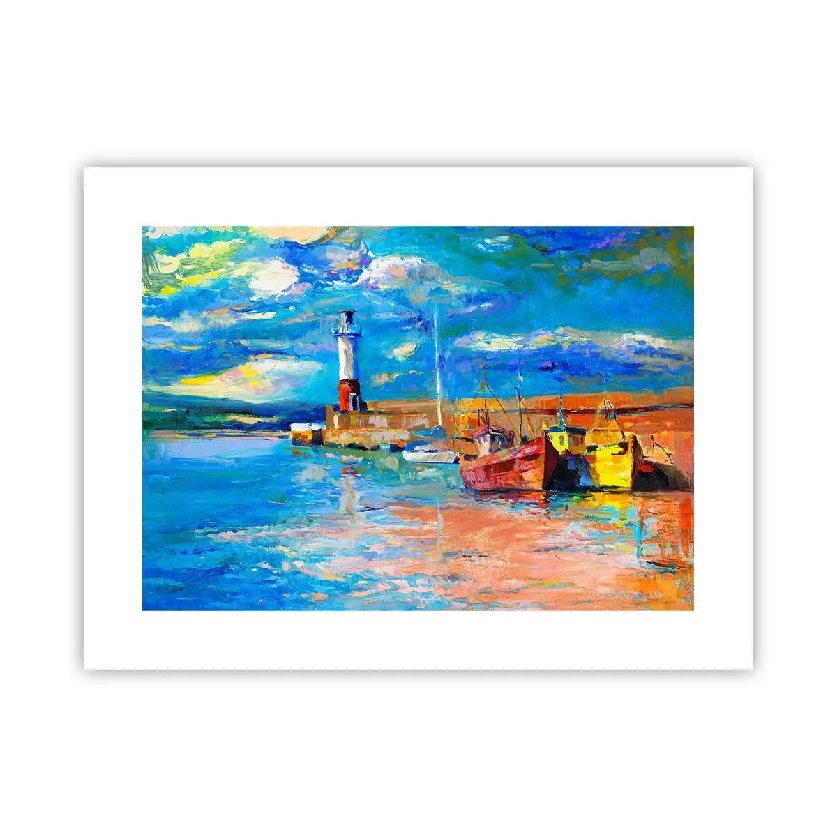Poster - Een middag in de regenboogbaai - 40x30 cm