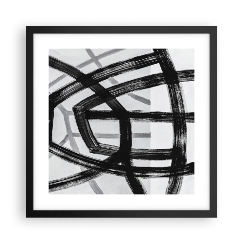 Poster in een zwarte lijst - Diepte opbouwen - 40x40 cm