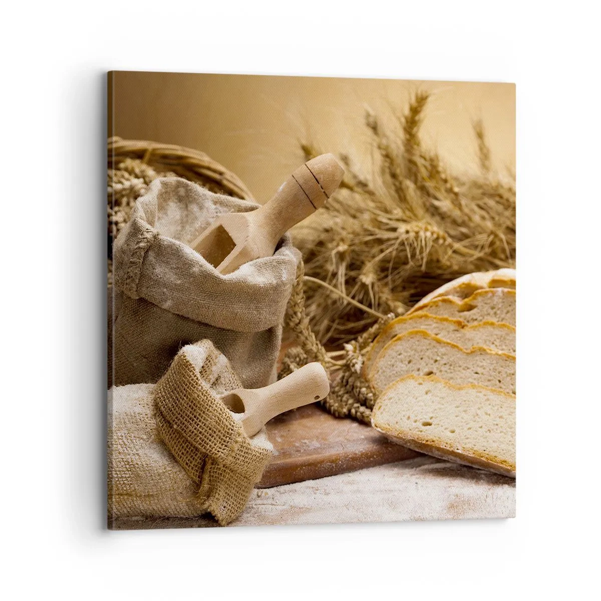 Schilderen op canvas - Alsof met mes gesneden! - 70x70 cm