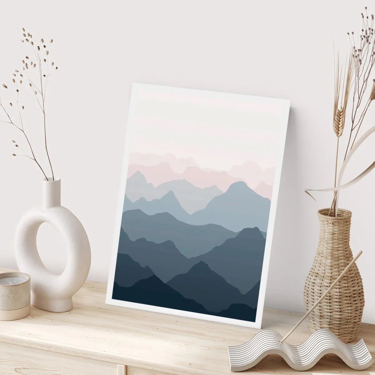 Poster - Golven van de bergen - 70x100 cm