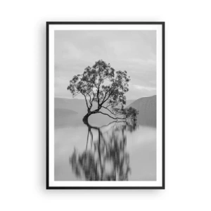 Poster in een zwarte lijst - Er is zo'n land - 70x100 cm