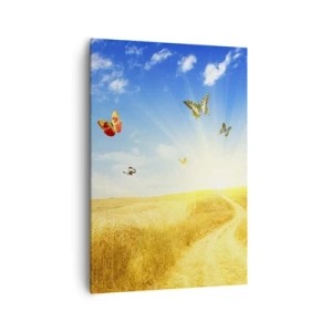 Schilderen op canvas - En hoe kun je niet van de zomer houden? - 70x100 cm