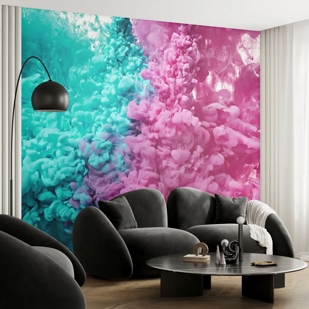 Zelfklevend Fotobehang Deluxe Sticker - Laatst gevecht - Abstractie, Deel, 3D - 250x175 cm