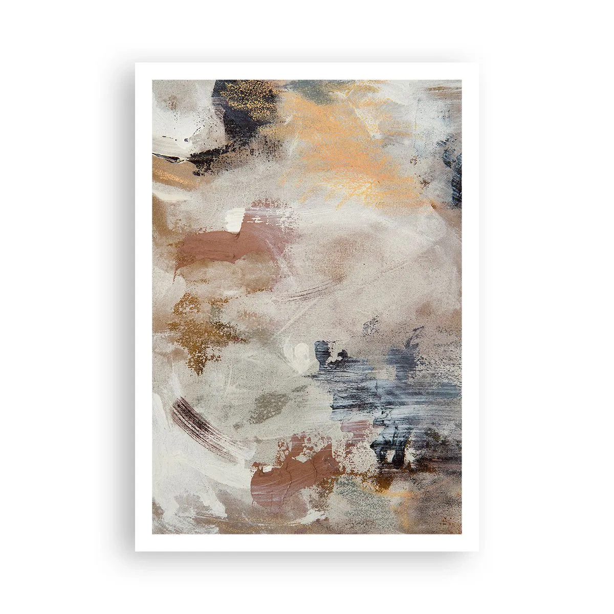 Poster - Mistige abstractie - 70x100 cm